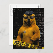 Carte Postale Police Officer Bear! (Devant / Derrière)