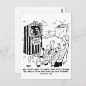 Carte Postale Policeman Punch & Judy Joke (Devant / Derrière)