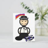 Carte Postale Policewoman (avec logos) (Debout devant)