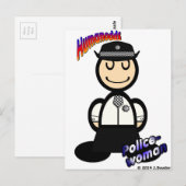 Carte Postale Policewoman (avec logos) (Devant / Derrière)