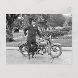 Carte Postale Policier à moto de D.C., 1932