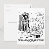 Carte Postale Policier Blague de Punch et Judy (Devant / Derrière)