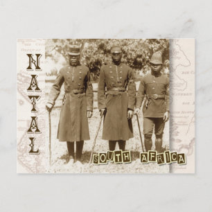 Carte Postale Policiers à Natal, Afrique du Sud
