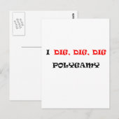 CARTE POSTALE POLIGAMIE (Devant / Derrière)