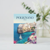 Carte Postale Polignano a Mare Italie (Debout devant)