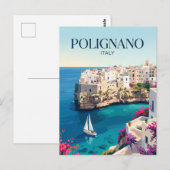 Carte Postale Polignano a Mare Italie (Devant / Derrière)