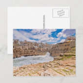 Carte Postale Polignano, sud de l'Italie (Devant / Derrière)