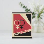 Carte postale politique de l'art féministe (Debout devant)
