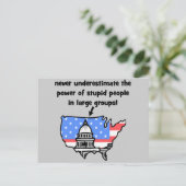 Carte Postale politique drôle (Debout devant)