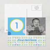 Carte Postale Polka Dot Anniversaire (Devant / Derrière)