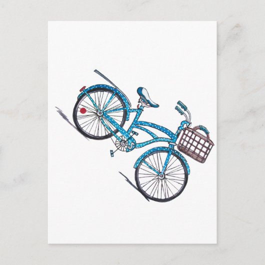 Carte postale Polka Dot Beach Cruiser (Devant)