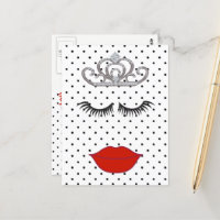 Polka Dot Shower Où est My Lipstick Tiara Party