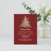 Carte Postale Polka Dot Tree Christmas Party (Debout devant)