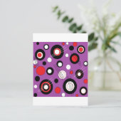 Carte Postale Polka violet (Debout devant)