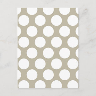 Carte Postale Polkadot beige Burlap