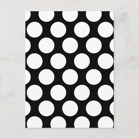 Carte Postale Polkadot noir et blanc (Devant)