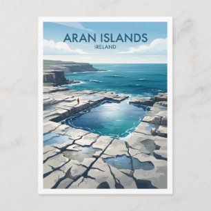 Carte Postale Poll na bPeist (Le Trou de ver), Inis Mór Kilronan