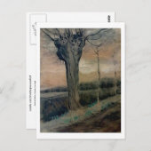 Carte Postale Pollard Willow Van Gogh Peinture fine art (Devant / Derrière)