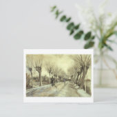 Carte Postale Pollard Willows, Homme avec chambre, Van Gogh Fine (Debout devant)