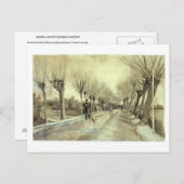 Carte Postale Pollard Willows, Homme avec chambre, Van Gogh Fine (Devant / Derrière)