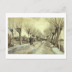 Carte Postale Pollard Willows, Homme avec chambre, Van Gogh Fine