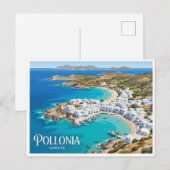 Carte Postale Pollonia Grèce (Devant / Derrière)