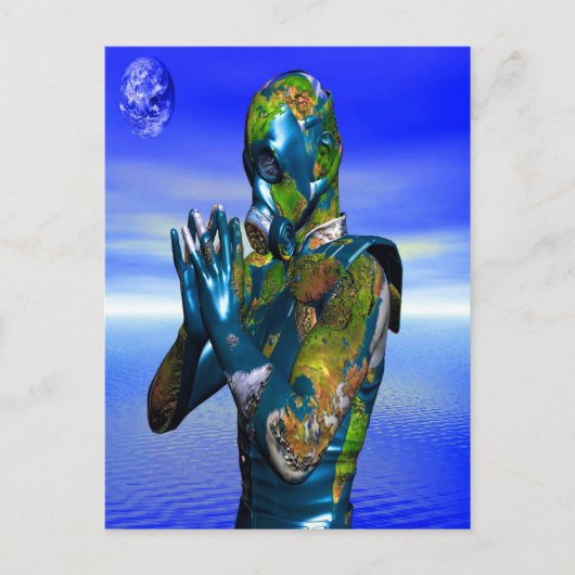 Carte Postale Pollution mondiale (Devant)