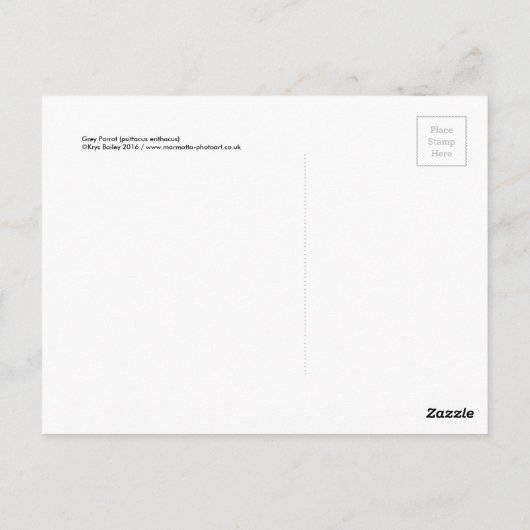 Carte postale Polly (Dos)