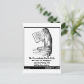 Carte Postale Polly pourpre perpendiculaire (Debout devant)