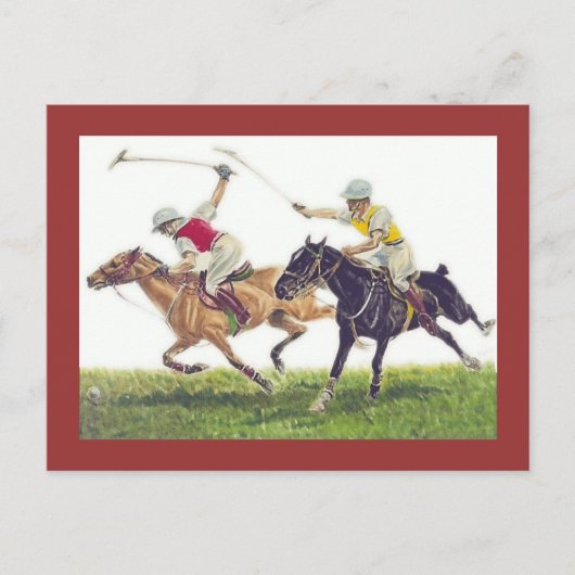 Carte Postale Polo Ponies (Devant)