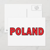 Carte Postale Pologne (Devant / Derrière)