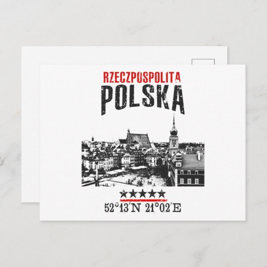 Carte Postale Pologne (Devant / Derrière)