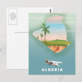 Carte Postale Pologne Illustration de l'affiche de voyage. (Devant / Derrière)