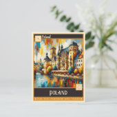 Carte Postale Pologne | Peinture Vintage (Debout devant)