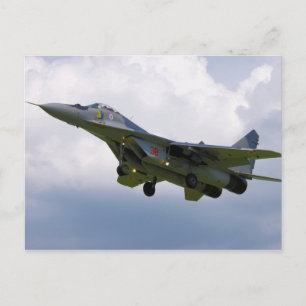 Carte Postale Polonais MiG-29 version 9.12A de Base à Malbork