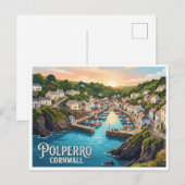 Carte Postale Polperro Angleterre (Devant / Derrière)