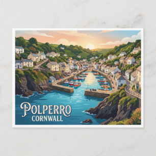 Carte Postale Polperro Angleterre