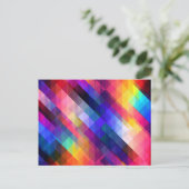 Carte Postale Polygon abstract colorful pattern (Debout devant)