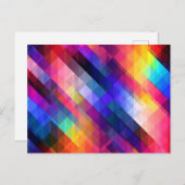 Carte Postale Polygon abstract colorful pattern (Devant / Derrière)