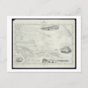 Carte Postale Polynesia or Islands in the Pacific Ocean, from a