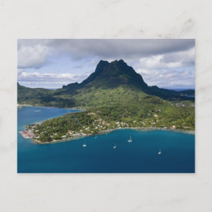 Carte Postale Polynésie française, Bora Bora. Vue aérienne de