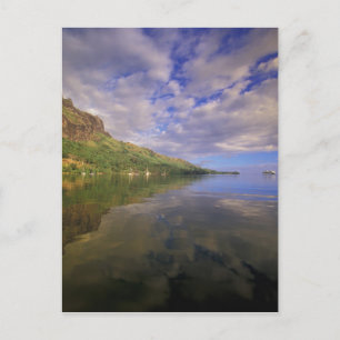 Carte Postale Polynésie française, Moorea. Baie de Cooks. Navire