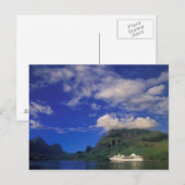 Carte Postale Polynésie française, Moorea. Cooks Bay. Bateau de  (Devant / Derrière)