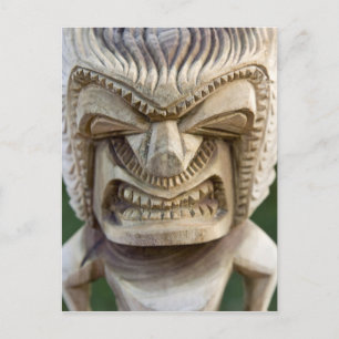 Carte Postale Polynésie, Royaume des Tonga. Gros plan de tiki