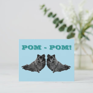 CARTE POSTALE POM-POM