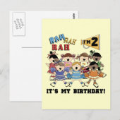 Carte Postale Pom-pom girl 2e Anniversaire Tshirts et cadeaux (Devant / Derrière)