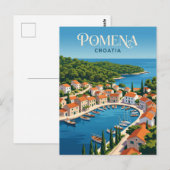 Carte Postale Pomena Croatie (Devant / Derrière)