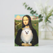 Carte Postale Pomeranian (crème) - Mona Lisa (Debout devant)