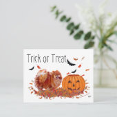 Carte Postale Pomeranian Halloween (Debout devant)