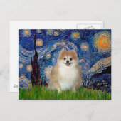 Carte Postale Poméranie 1 - Nuit étoilée (Devant / Derrière)